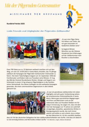 Rundbrief Herbst 2025