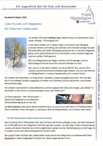 Rundbrief Frühjahr 2026